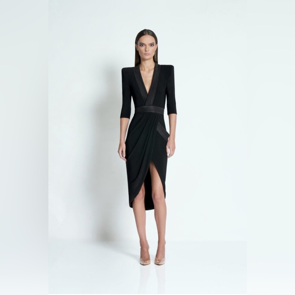 Zhivago Eye of Horus Midi Dress in Black *WORN TWICE* - Picture 11 of 13